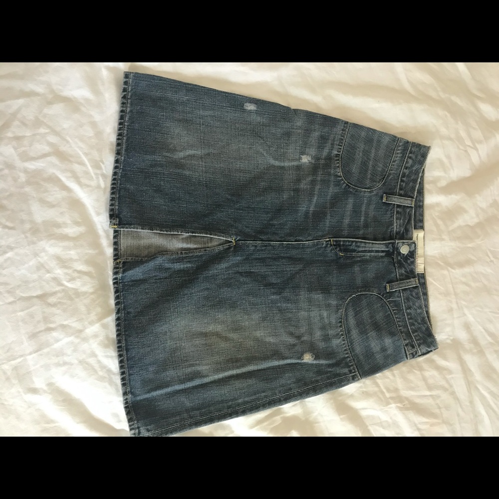 Vintage Paper Denim & Cloth A Line Skirt